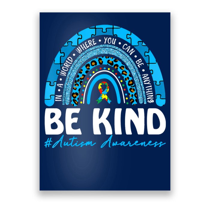 Be Kind Autism Awareness Poster