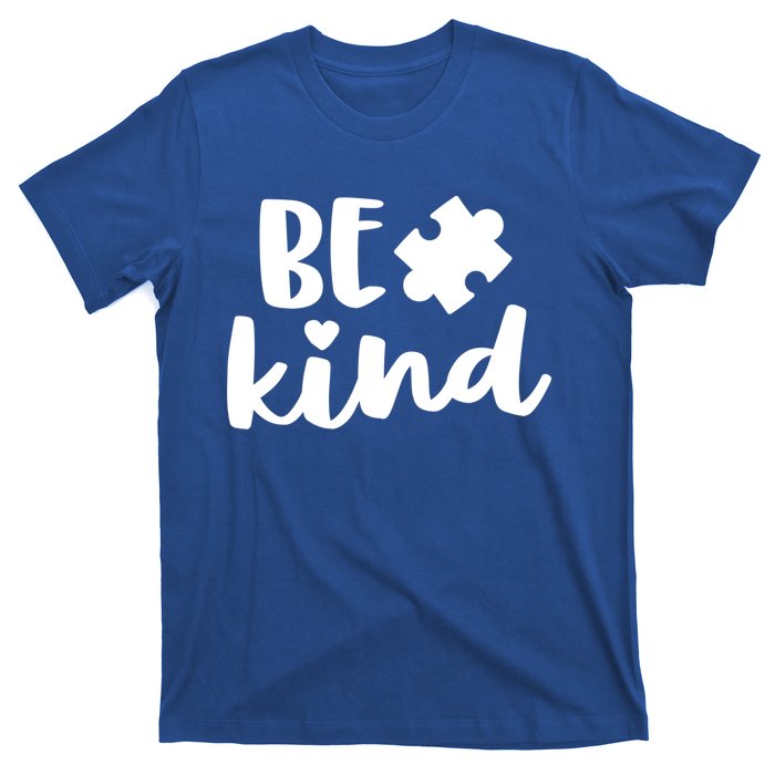 Be Kind Autism Mom Gift Awareness Puzzle Piece Kindness Cool Gift T-Shirt