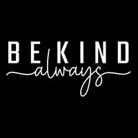 Be Kind Always Women Letter Print Inspirational Drawstring Bag