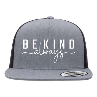 Be Kind Always Women Letter Print Inspirational Flat Bill Trucker Hat