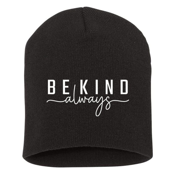 Be Kind Always Women Letter Print Inspirational Short Acrylic Beanie