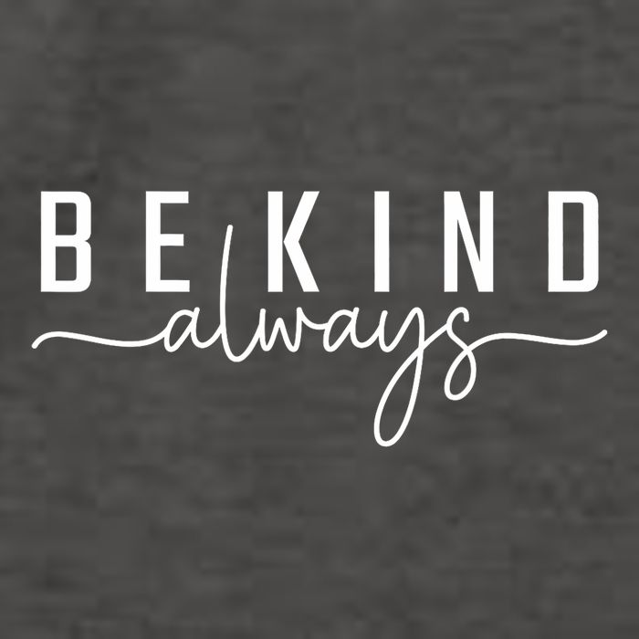 Be Kind Always Women Letter Print Inspirational Vector Backpack