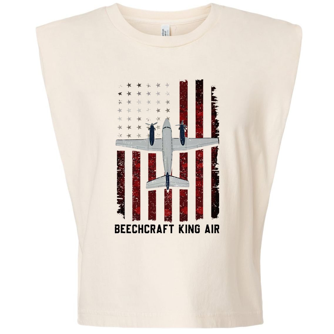 Beechcraft King Air Garment-Dyed Women's Muscle Tee