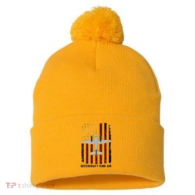 Beechcraft King Air Pom Pom 12in Knit Beanie