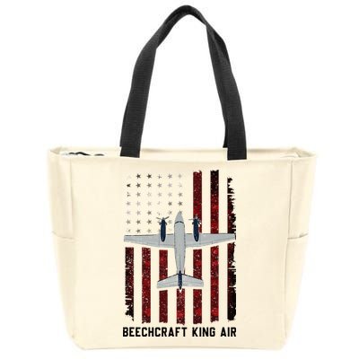 Beechcraft King Air Zip Tote Bag
