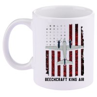 Beechcraft King Air 11oz C Handle Ceramic Mug