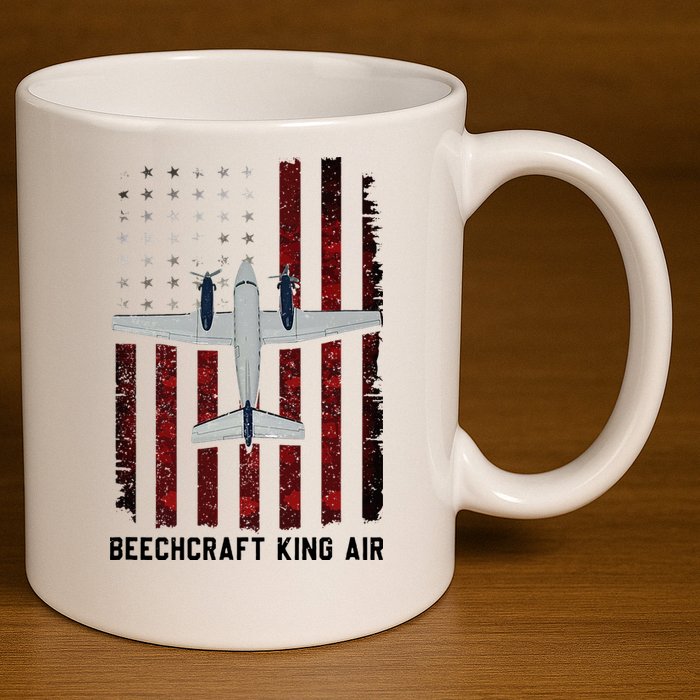 Beechcraft King Air 11oz C Handle Ceramic Mug