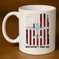 Beechcraft King Air 11oz C Handle Ceramic Mug