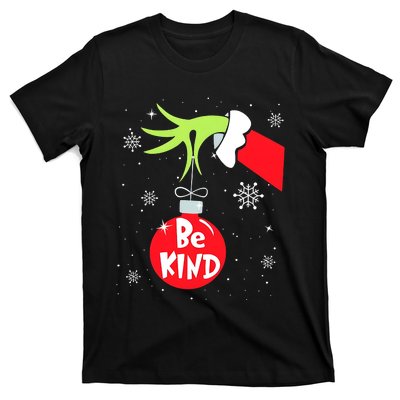 Be Kind At Anytime Teacher Jingle Ball Christmas Grinchmas T-Shirt