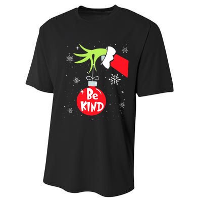 Be Kind At Anytime Teacher Jingle Ball Christmas Grinchmas Performance Sprint T-Shirt