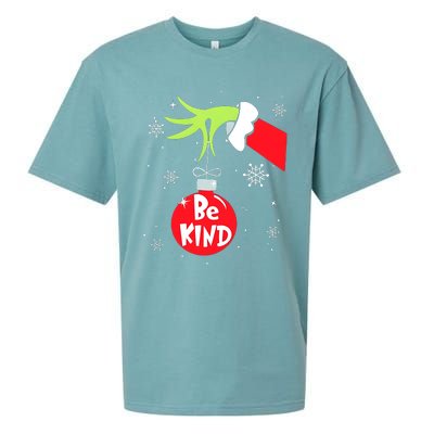 Be Kind At Anytime Teacher Jingle Ball Christmas Grinchmas Sueded Cloud Jersey T-Shirt