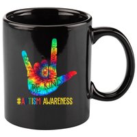 Be Kind ASL Love Sign Language Hand Autism Awareness 11oz C Handle Ceramic Mug