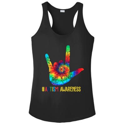 Be Kind ASL Love Sign Language Hand Autism Awareness Ladies PosiCharge Competitor Racerback Tank