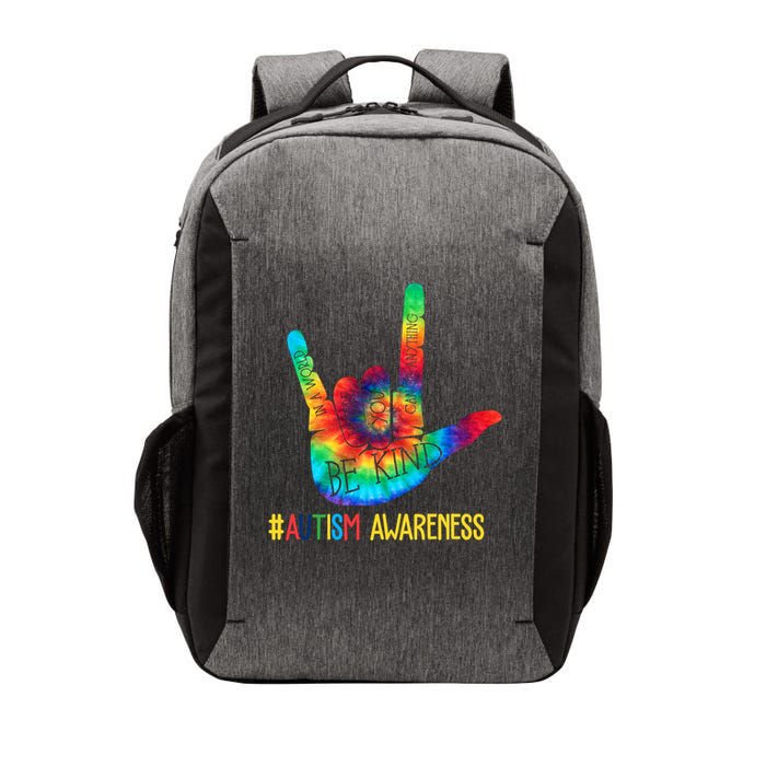 Be Kind ASL Love Sign Language Hand Autism Awareness Vector Backpack