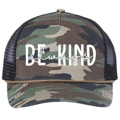 Be Kind Always Quote Retro Rope Trucker Hat Cap