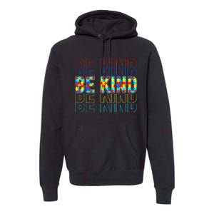 Be Kind Autism Awareness Special Education Autism Teacher Premium Hoodie