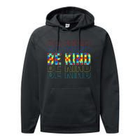 Be Kind Autism Awareness Special Education Autism Teacher Performance Fleece Hoodie