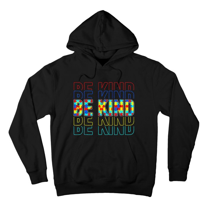 Be Kind Autism Awareness Special Education Autism Teacher Hoodie