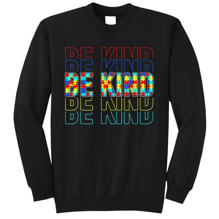 Be Kind Autism Awareness Special Education Autism Teacher Sweatshirt