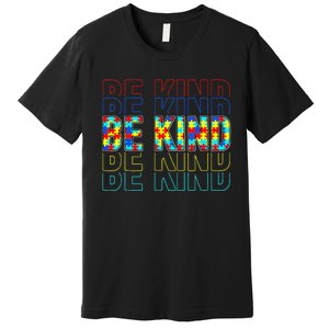 Be Kind Autism Awareness Special Education Autism Teacher Premium T-Shirt