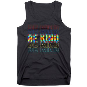 Be Kind Autism Awareness Special Education Autism Teacher Tank Top