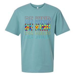 Be Kind Autism Awareness Special Education Autism Teacher Sueded Cloud Jersey T-Shirt