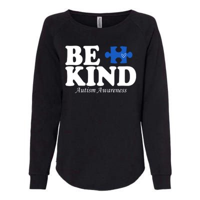 Be Kind Autism Awareness Puzzle Womens California Wash Sweatshirt