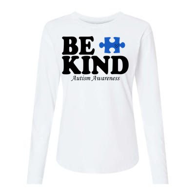 Be Kind Autism Awareness Puzzle Womens Cotton Relaxed Long Sleeve T-Shirt