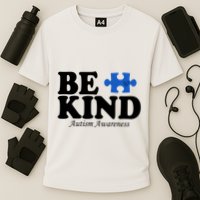 Be Kind Autism Awareness Puzzle Cooling Performance Crew T-Shirt