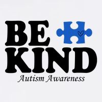 Be Kind Autism Awareness Puzzle Button