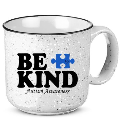 Be Kind Autism Awareness Puzzle 15oz Campfire Ceramic Mug
