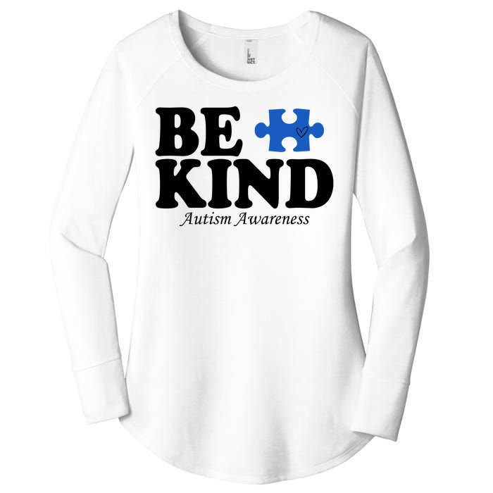 Be Kind Autism Awareness Puzzle Women's Perfect Tri Tunic Long Sleeve Shirt