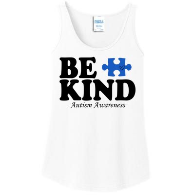 Be Kind Autism Awareness Puzzle Ladies Essential Tank