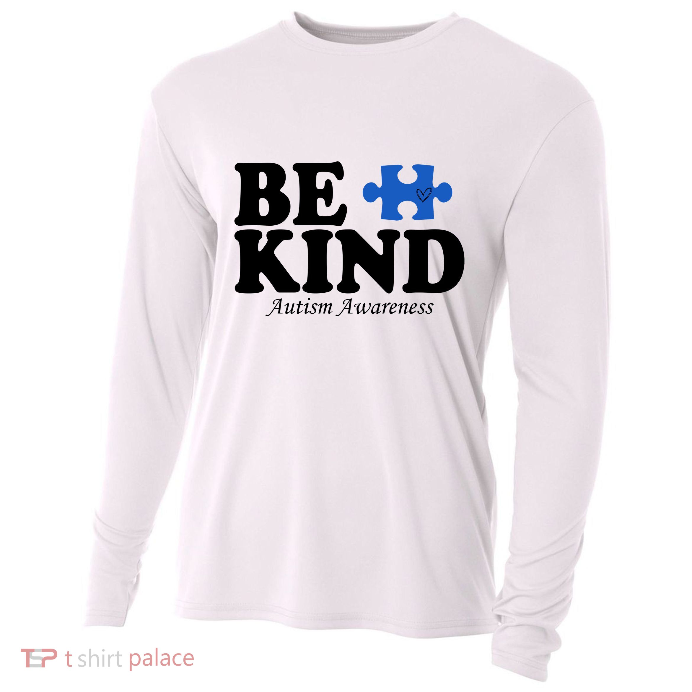 Be Kind Autism Awareness Puzzle Cooling Performance Long Sleeve Crew