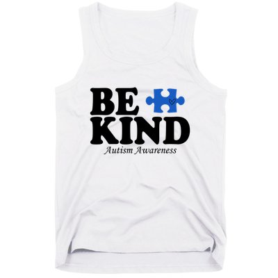 Be Kind Autism Awareness Puzzle Tank Top
