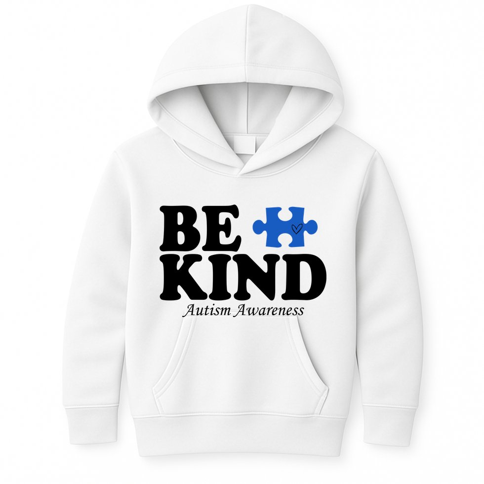 Be Kind Autism Awareness Puzzle Kids Hoodie