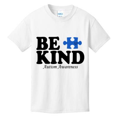 Be Kind Autism Awareness Puzzle Kids T-Shirt