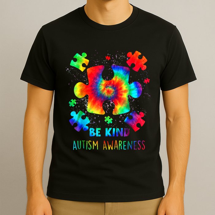 Be Kind Autism Awareness Rainbow T-Shirt