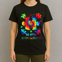 Be Kind Autism Awareness Rainbow T-Shirt