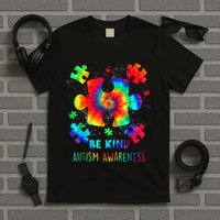 Be Kind Autism Awareness Rainbow T-Shirt