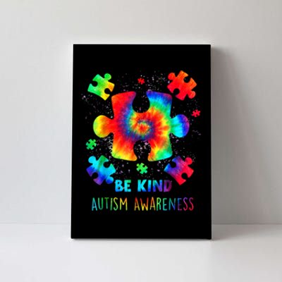 Be Kind Autism Awareness Rainbow Canvas