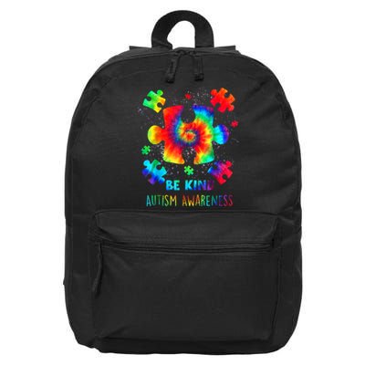 Be Kind Autism Awareness Rainbow 16 in Basic Backpack