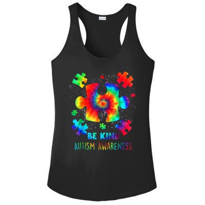 Be Kind Autism Awareness Rainbow Ladies PosiCharge Competitor Racerback Tank