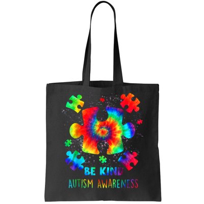 Be Kind Autism Awareness Rainbow Tote Bag