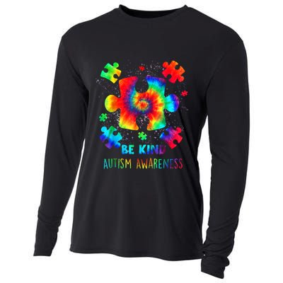 Be Kind Autism Awareness Rainbow Cooling Performance Long Sleeve Crew