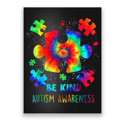 Be Kind Autism Awareness Rainbow Poster