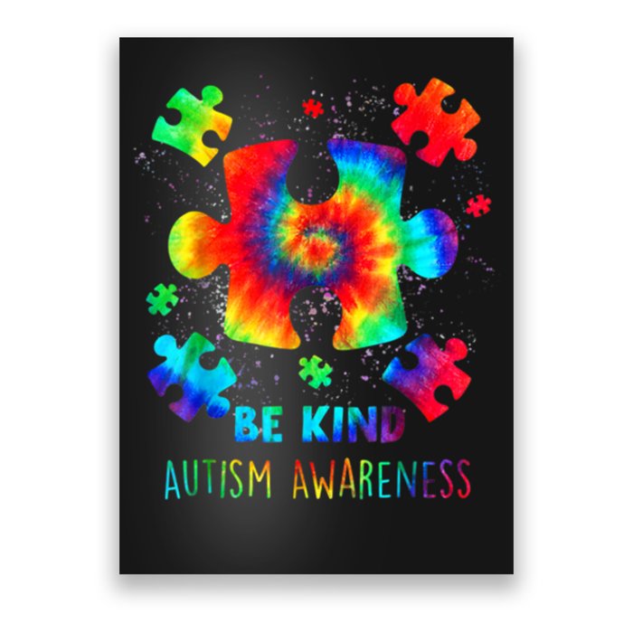 Be Kind Autism Awareness Rainbow Poster