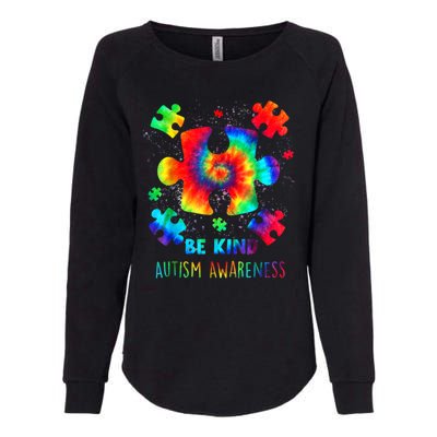 Be Kind Autism Awareness Rainbow Womens California Wash Sweatshirt