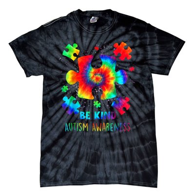 Be Kind Autism Awareness Rainbow Tie-Dye T-Shirt