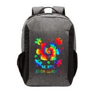 Be Kind Autism Awareness Rainbow Vector Backpack